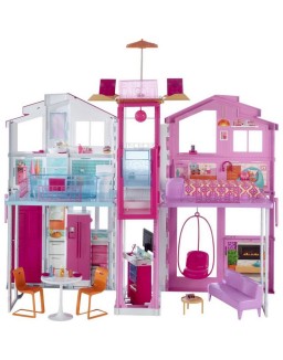 Barbie 3-Story House with Pop-Up Umbrella!