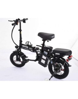 & CLEARANCE Folding Electric Bike, 250W Electric Bike Suitable for Adults and Teenagers Removable Battery Fat Tire Electric Bike Beach Snow Bicycle, Best Fathers Mothers Lovers (Black)